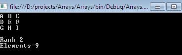 Literal 2D Array